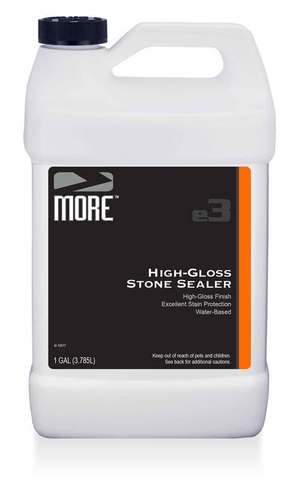 High-gloss stone sealer gallon jug
