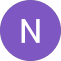 Purple circle with white letter N
